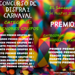CARTEL PREMIOS CARNAVAL MENORES 2025