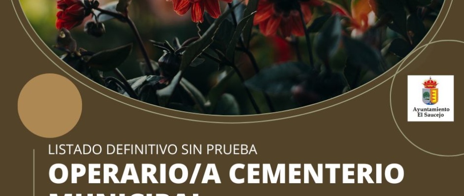 LISTADO DEFINITIVO OPERARIO CEMENTERIO SIN PRUEBA