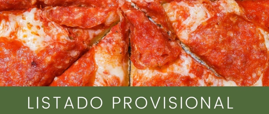 LISTADO PROVISIONAL ALUMNOS CURSO COCINA