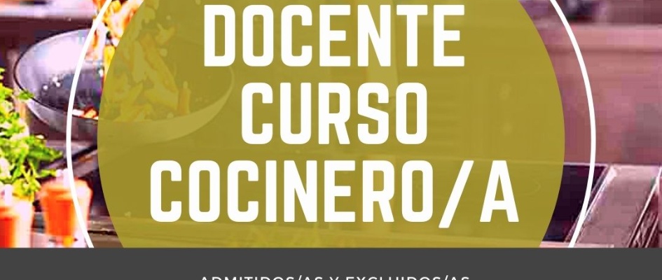 LISTADO PROVISIONAL  DOCENTE CURSO COCINEROA