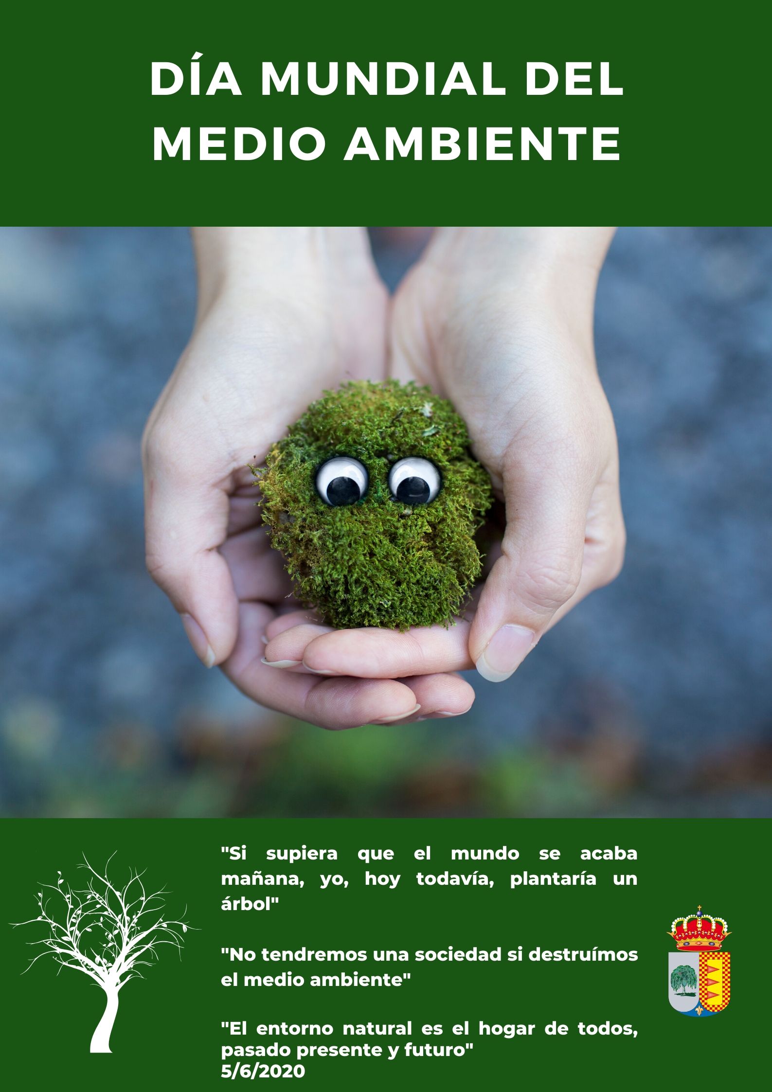 Póster Protección Medioambiental Verde Sencillo