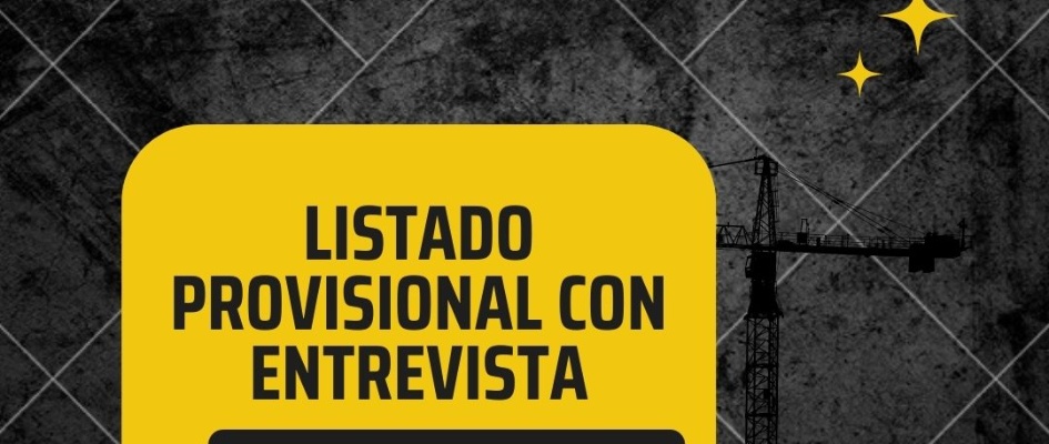 RESOLUCIÓN PROVISIONAL RESULTADOS PROCESO SELECTIVO DOCENTE CURSO ALBAÑIL