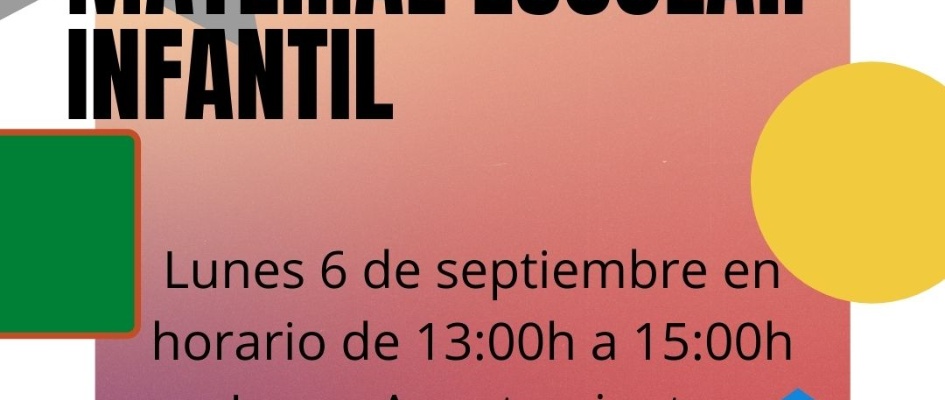 ReCOGIDA AYUDAS MATERIAL ESCOLAR